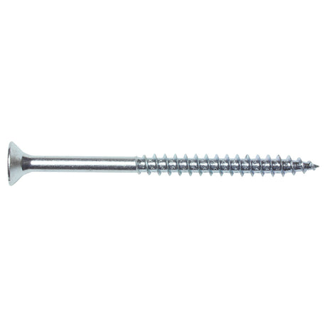 3 X 12 - 1/2 X 4 FX1 Woodscrew Pozi Csk Single Thread BZP & Lub.  - 1000 box qty