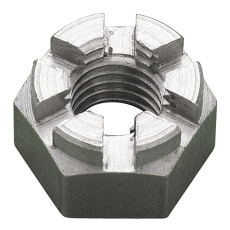 M8 Brt Castle Nut BS3692   - 25 box qty