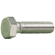 M4 x 16 A2 Hexagon Head Setscrew Stainless Steel DIN 933  - 200 box qty