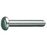 M4 x 25 A2 Slot Pan M/Screw Stainless Steel DIN 85  - 500 box qty