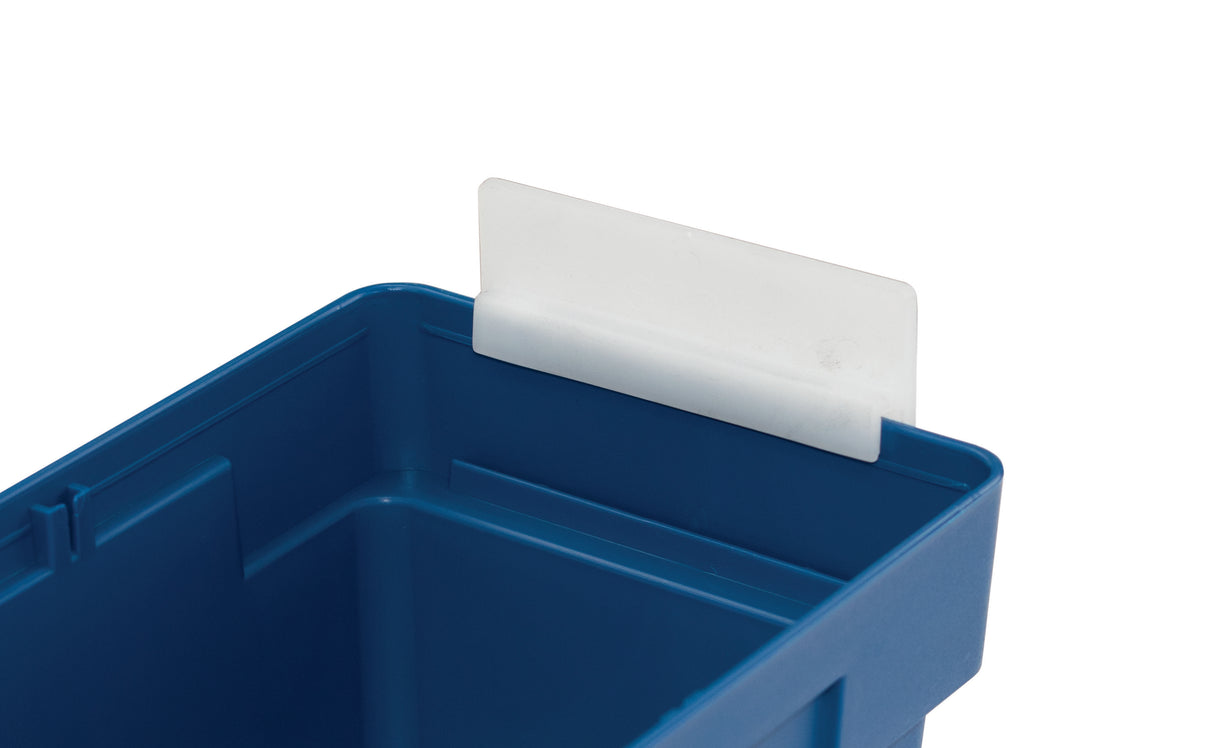 STOP FOR SHELF STORAGE BIN (80 X 40) CLEAR - 100PK - 80 x 40mm