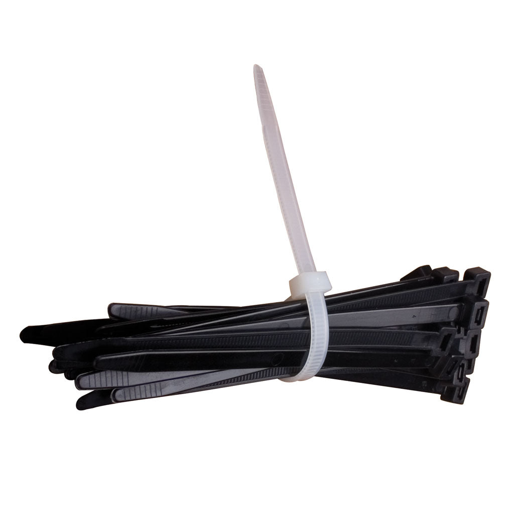 12.7 x 1030mm Black Cable Ties Polyamide 6.6 (Masonmate) ref CT100  - 100 box qty