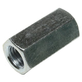 M6 X 18mm Hex Connecting Nut      Class 6 Zinc Plated DIN 6334  - 100 box qty