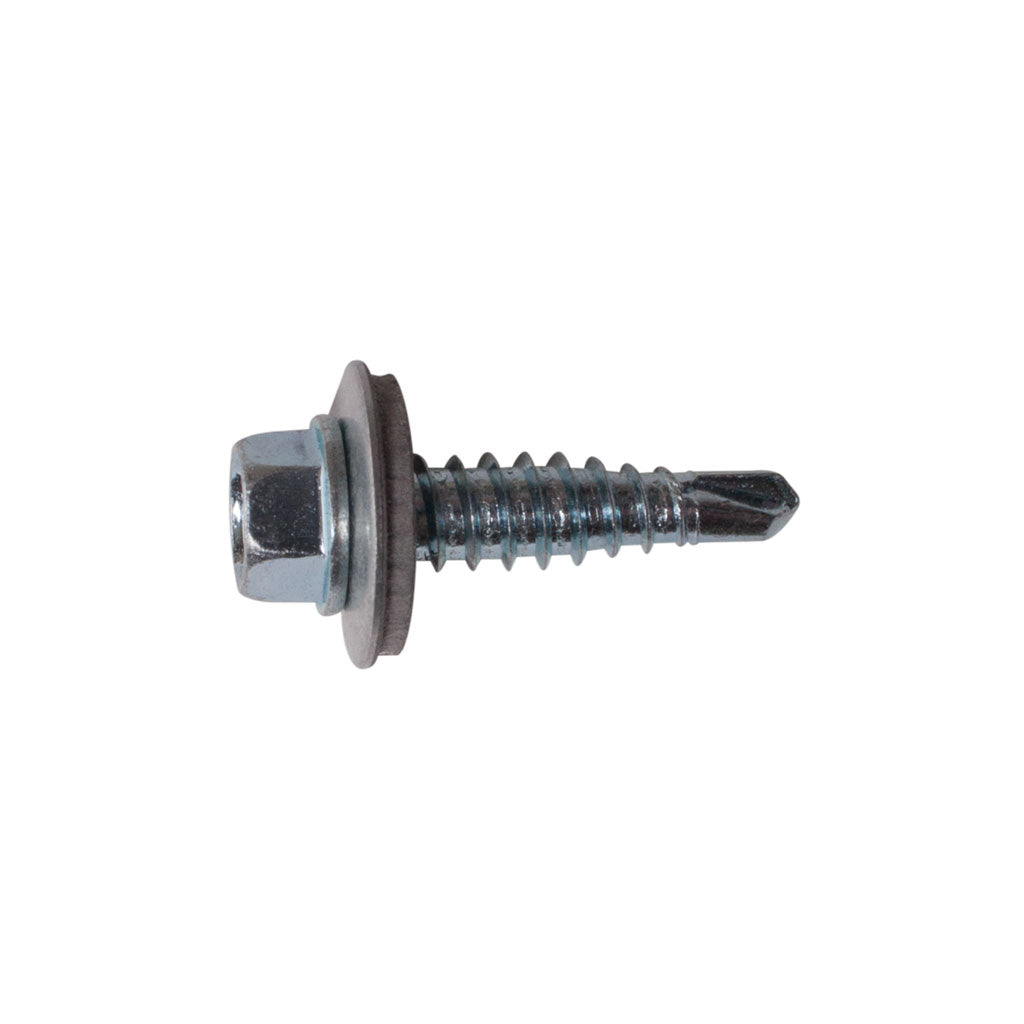 6.3 X 25 c/w 16mm Washer Stitching Self Drill Z/P CR3 BSD Reduced 1 Pt  - 100 box qty