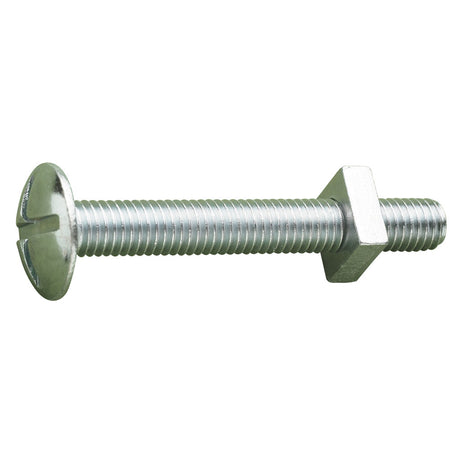 M5 x 12 Roofing Bolts & Nuts Zinc Plated (METALMATE)  - 200 box qty