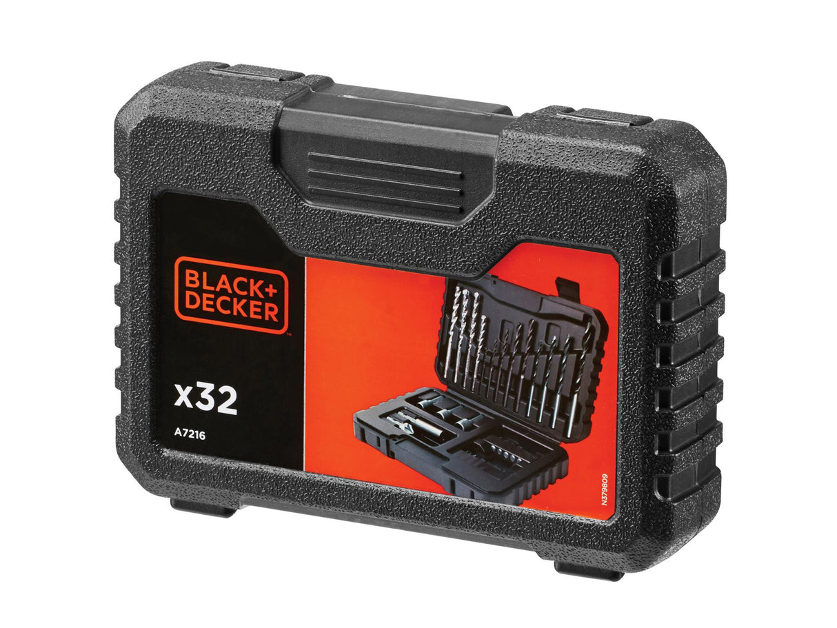 BLACK + DECKER A7216 Drill & Driver Set 32 Piece