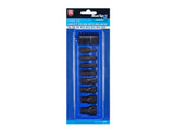 BlueSpot Tools 1/2in Impact Spline Bit Set, 9 Piece