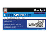 BlueSpot Tools Spline Bit Set, 11 Piece