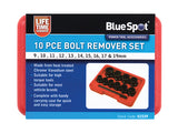 BlueSpot Tools Bolt Remover Set 9-19mm  10 Piece