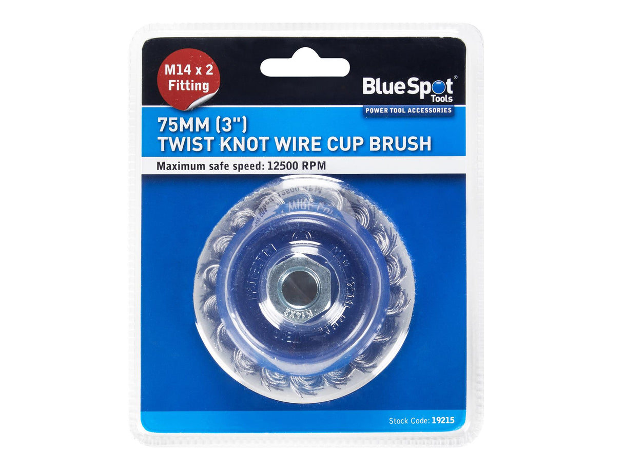 BlueSpot Tools Twist Knot Cup Brush