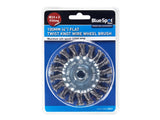 BlueSpot Tools Flat Twist Knot Wire Wheel