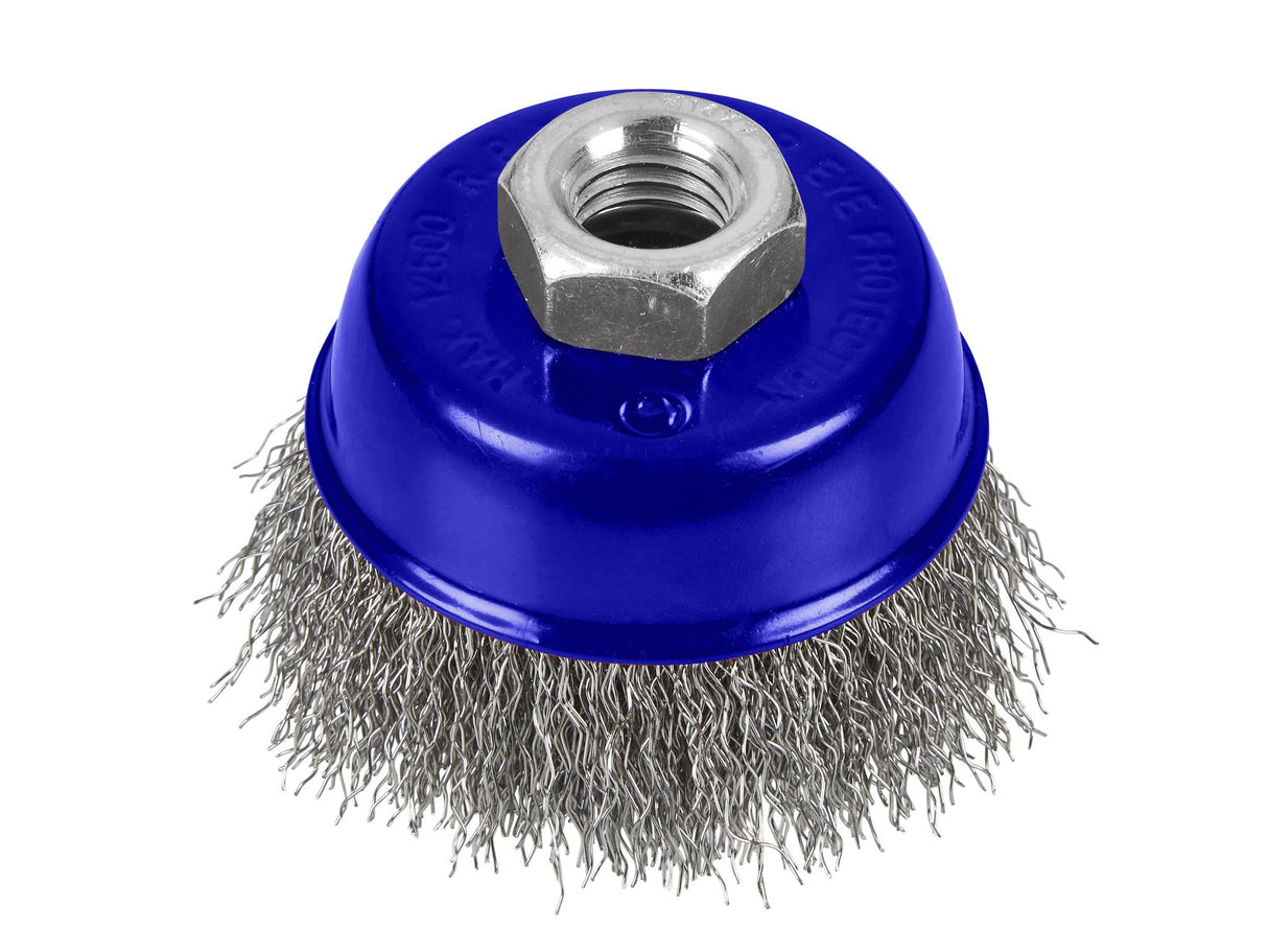 BlueSpot Tools Steel Wire Cup Brush