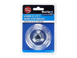 BlueSpot Tools Steel Wire Cup Brush