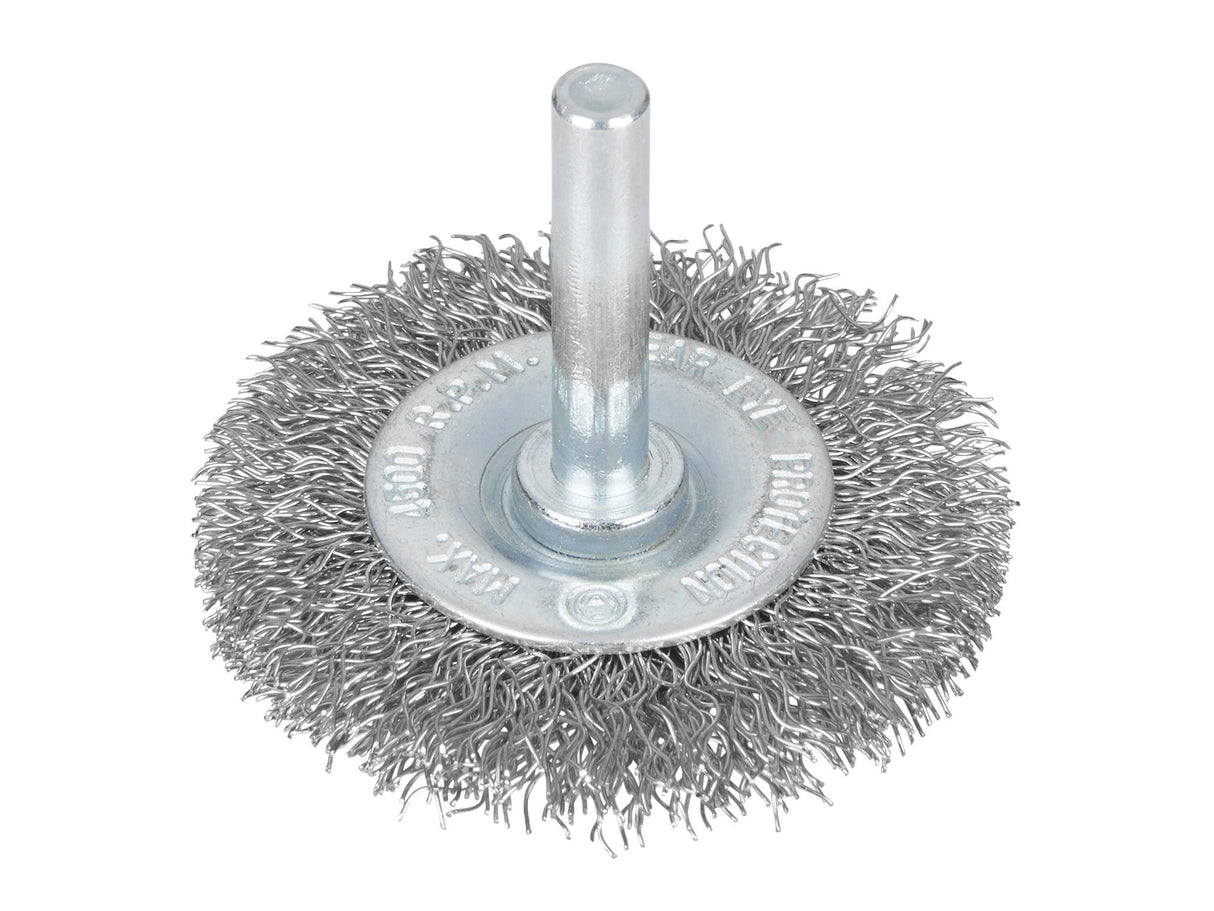 BlueSpot Tools Flat Steel Wire Wheel Brush