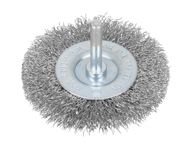 BlueSpot Tools Flat Steel Wire Wheel Brush
