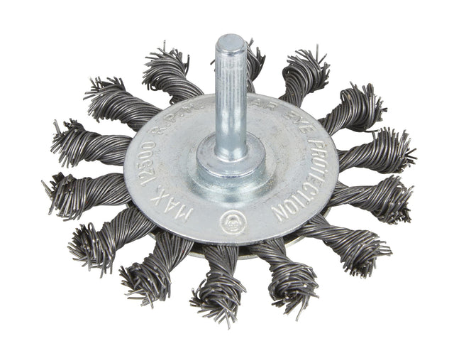 BlueSpot Tools Flat Twist Knot Wire Wheel