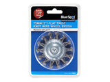 BlueSpot Tools Flat Twist Knot Wire Wheel
