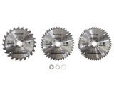BlueSpot Tools 210mm Circular Saw Blade Set, 3 Piece
