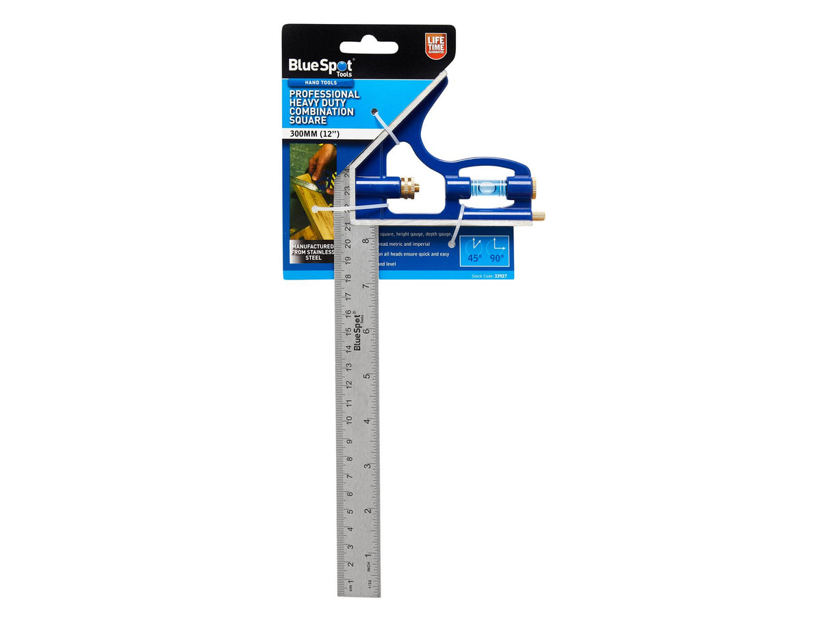 BlueSpot Tools Pro Combination Square 300mm (12in)