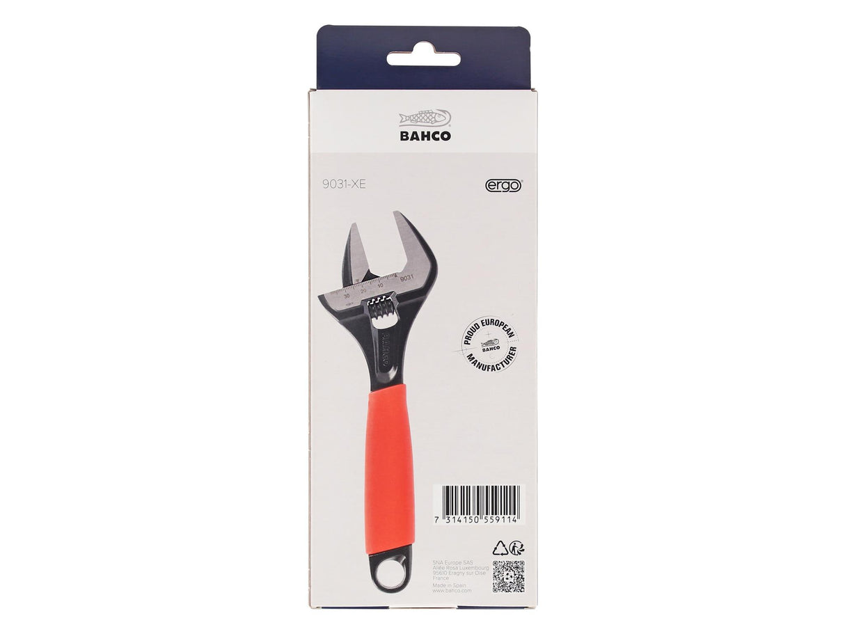 Bahco XMAS 9031 ERGO Extra Wide Jaw Adjustable Wrench 218mm