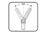 Bahco BE-9770 Metric Long Ball End Hex L-Key Set, 9 Piece
