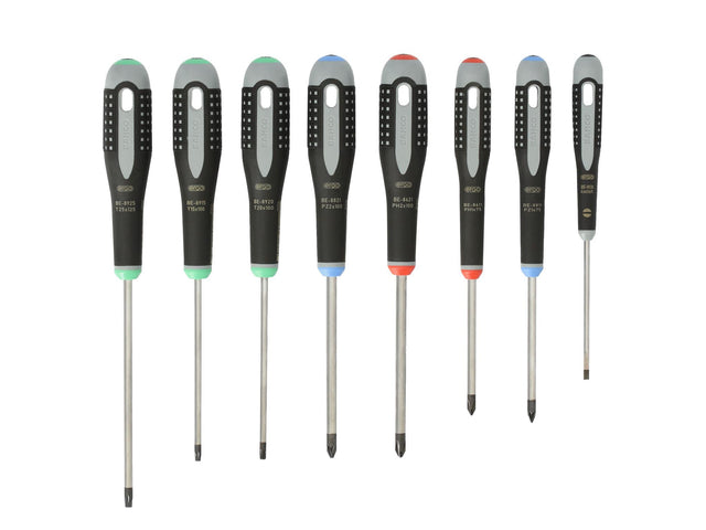 Bahco BE-9872 ERGO™ Screwdriver Set, 8 Piece