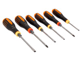 Bahco BE-9881TB ERGO Through Blade Screwdriver Set, 6 Piece