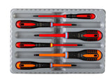 Bahco BE-9884S ERGO VDE Insulated Screwdriver Set, 6 Piece