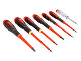 Bahco BE-9887S ERGO VDE Insulated Screwdriver Set, 7 Piece