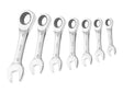 Expert Stubby Ratchet Spanner Set, 7 Piece