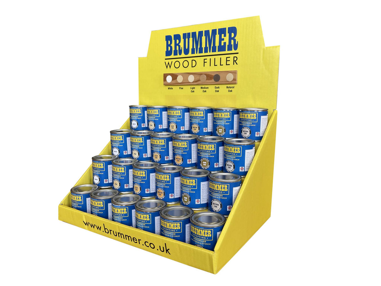 Brummer® Wood Filler Counter Display Unit X 24Pc
