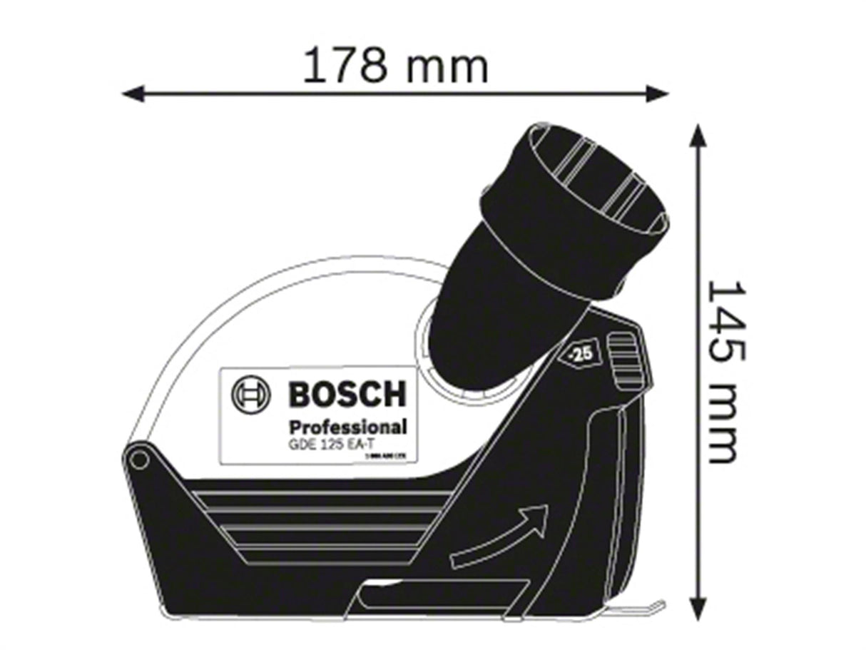 Bosch GDE 125 EA-T Professional Grinder Dust Extraction