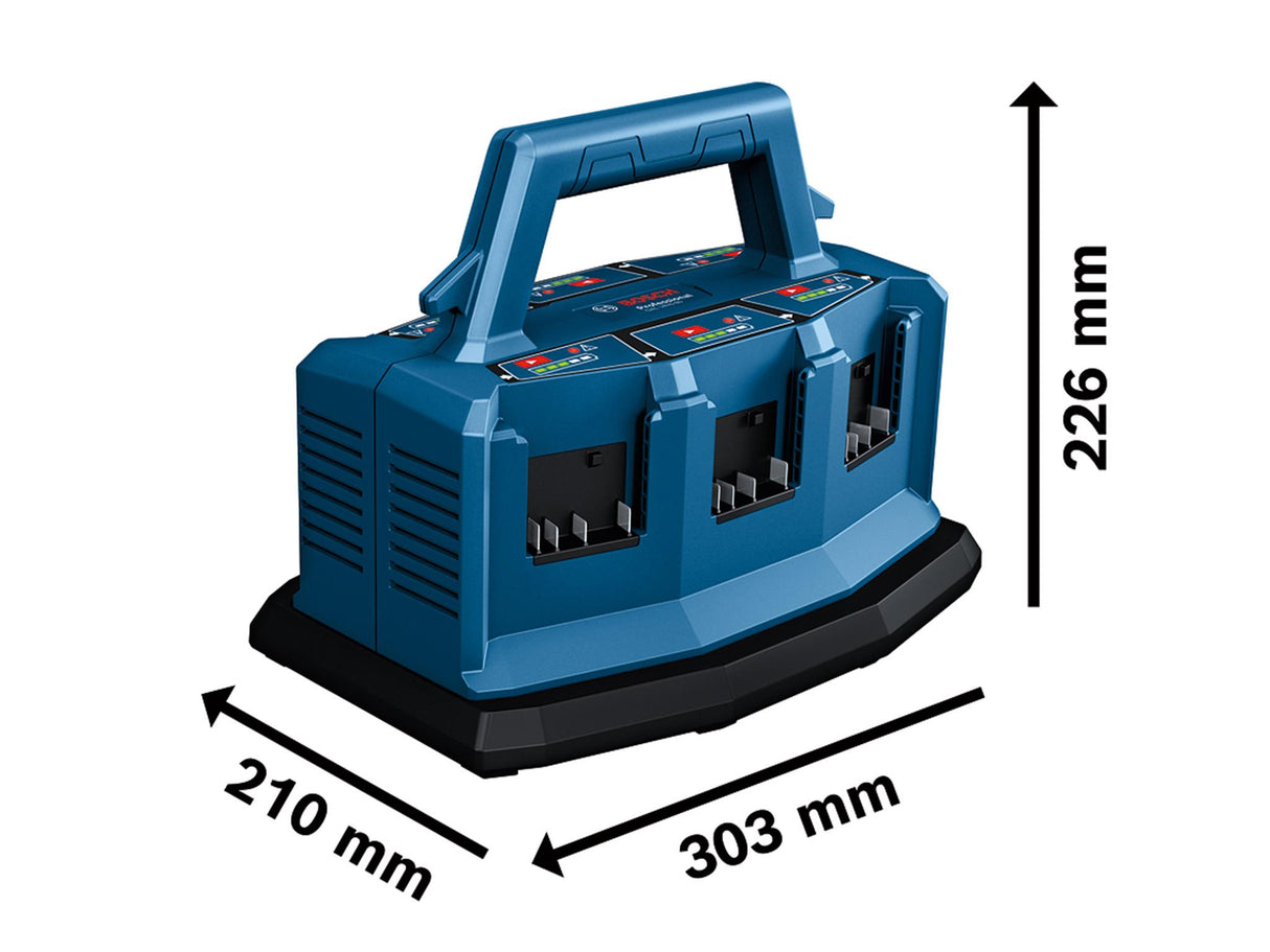 Bosch GAL 18V6-80 Professional 6 Port Fast Charger 18V