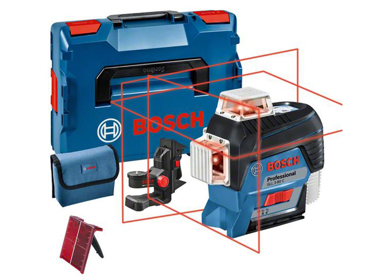 Bosch GLL 3-80 C Professional 360° Line Laser + BM 1 Professional Universal Mount
