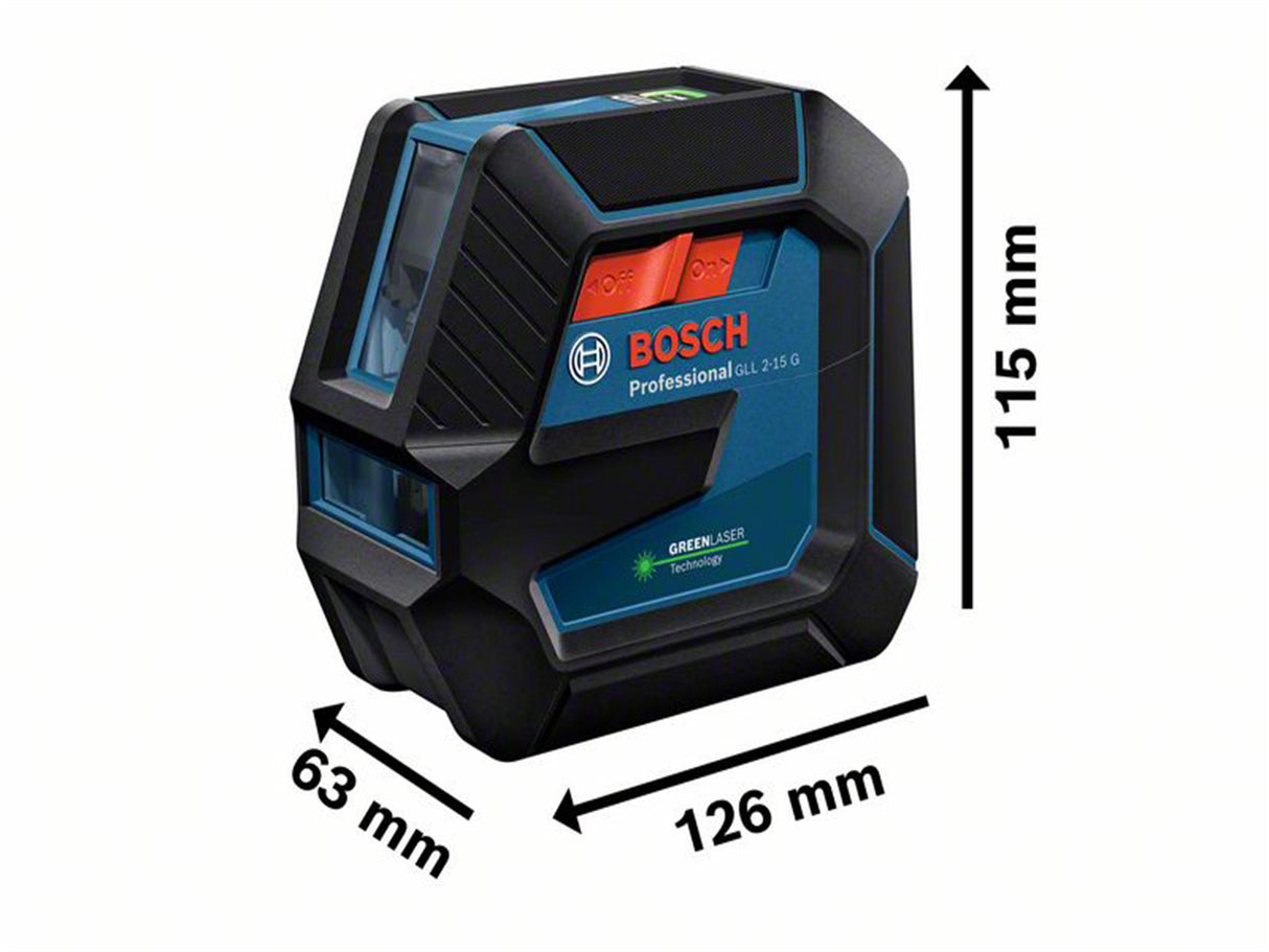 Bosch GLL 2-15 G Professional Line Laser + Universal Mount