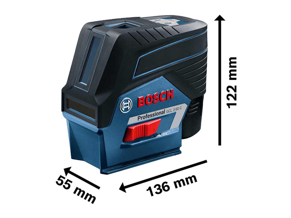 Bosch GCL 2-50 C Professional Combi Laser + Mount