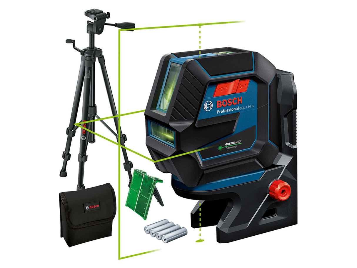 Bosch GCL 2-50 G Professional Combi Laser + Mount & Tripod