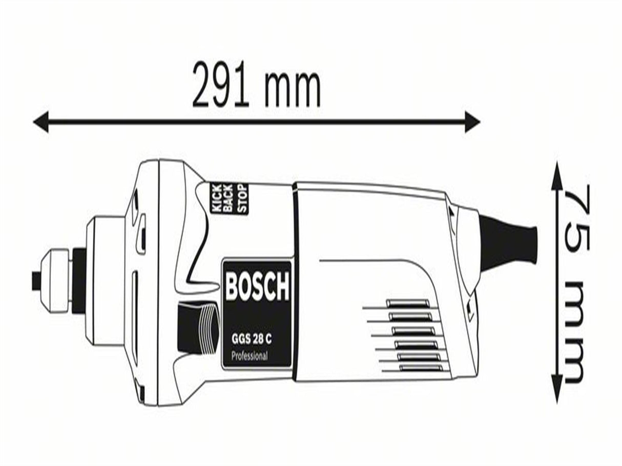 Bosch GGS 28 C Professional Straight Grinder