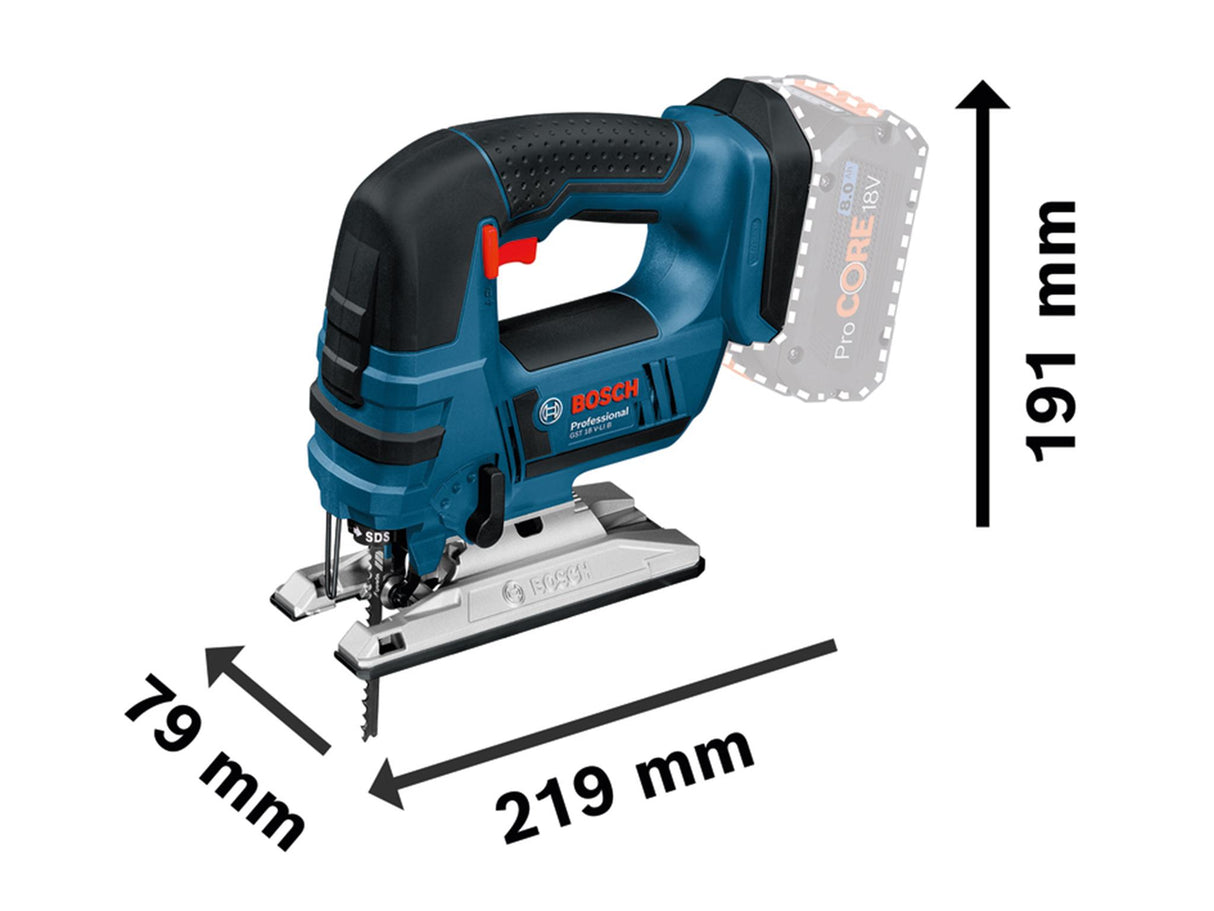 Bosch GST 18V-LI B Professional Jigsaw 18V 2 x 4.0Ah Li-ion