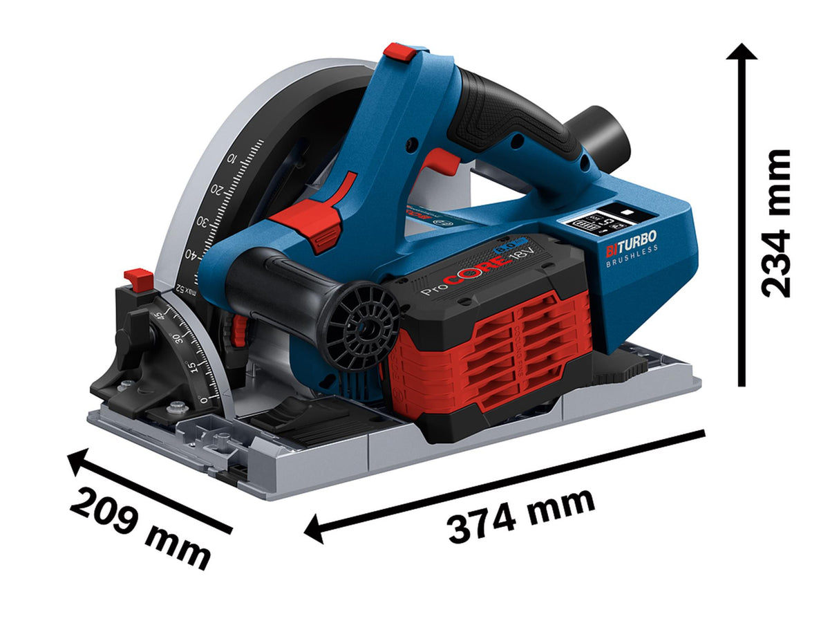 Bosch GKT 18V-52 GC Professional BITURBO Plunge Saw 18V Bare Unit