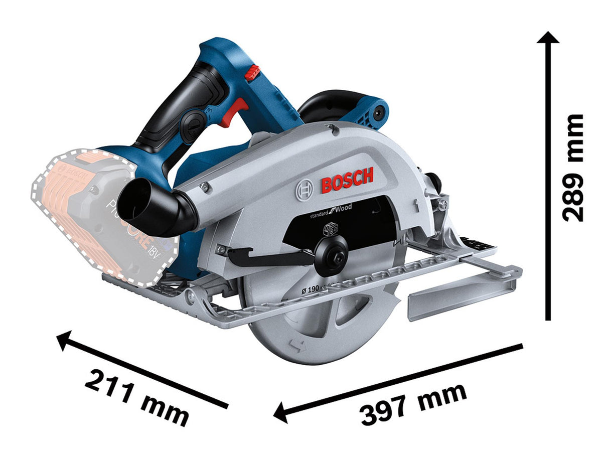 Bosch GKS 18V-68 C Professional BITURBO Circular Saw