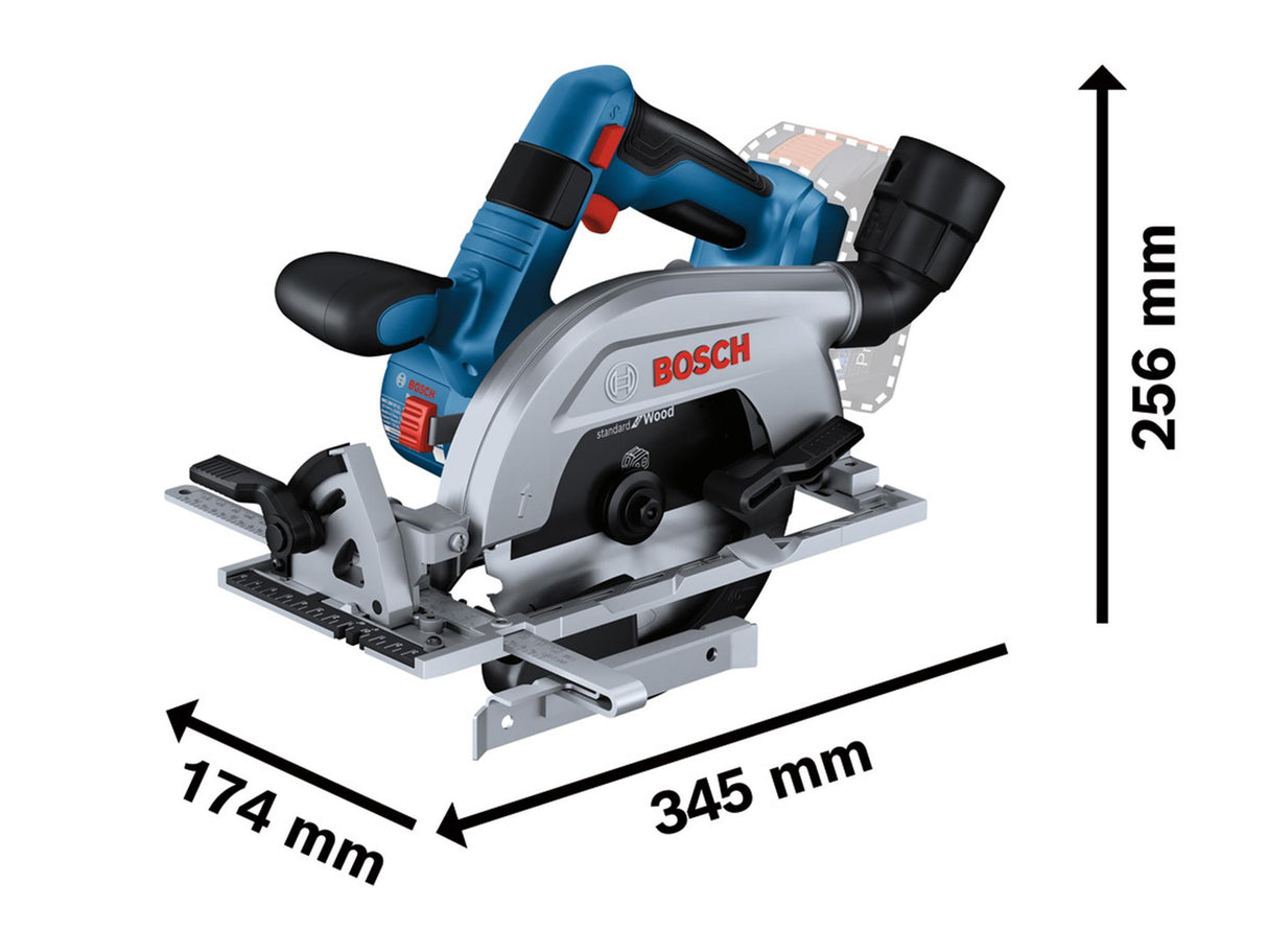 Bosch GKS 18V-57-2 L Professional Circular Saw 18V Bare Unit