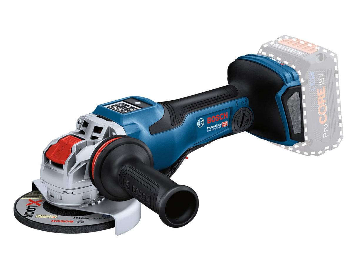 Bosch GWX 18V-15 PSC Professional BITURBO Angle Grinder 125mm 18V Bare Unit