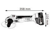 Bosch GWS 18V-10 Professional Angle Grinder 115mm 18V Bare Unit