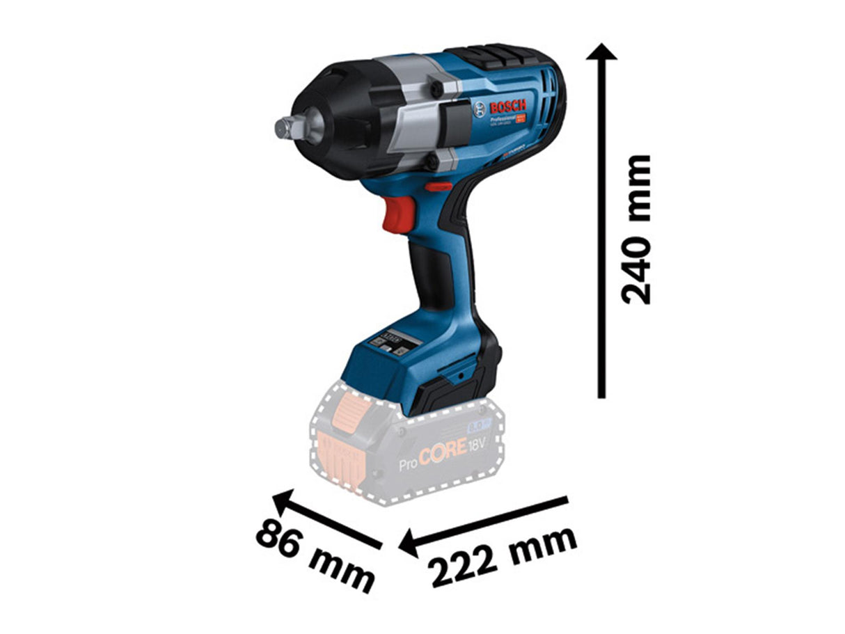 Bosch GDS 18V-1000 Pro BITURBO Impact Wrench