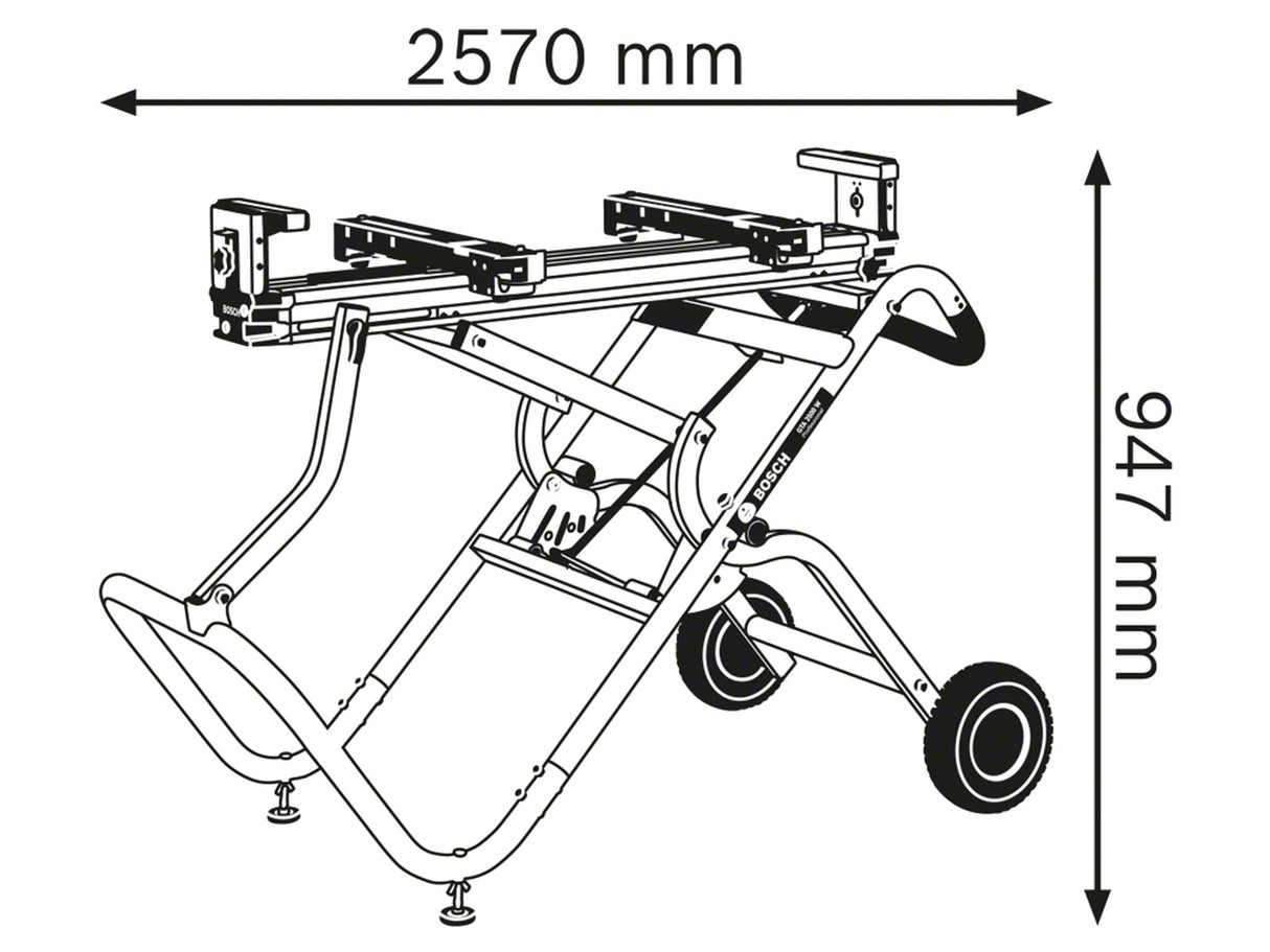 Bosch GTA 2500 W Professional Mitre Saw Stand