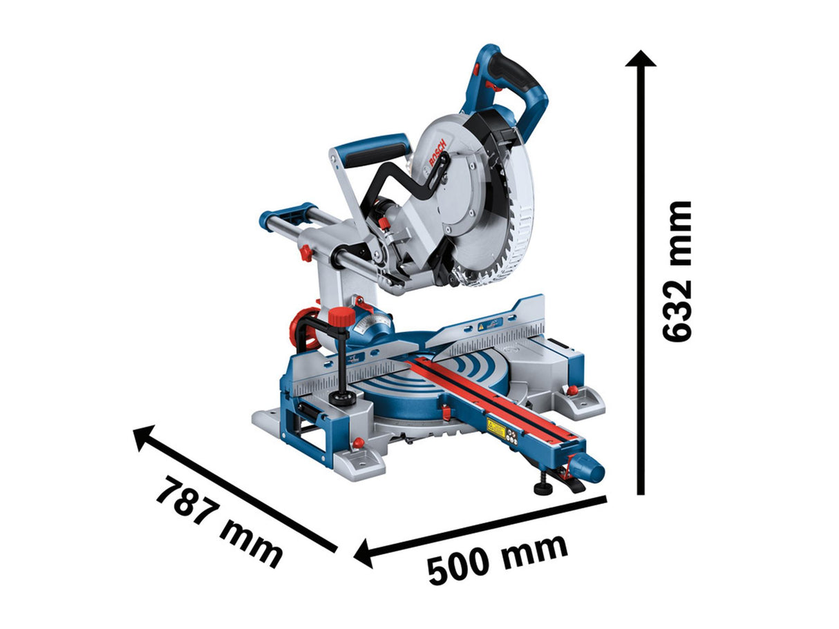 Bosch GCM 18V-254 D Professional BITURBO Mitre Saw 18V Bare Unit