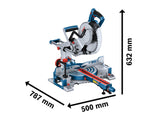 Bosch GCM 18V-254 D Professional BITURBO Mitre Saw 18V Bare Unit
