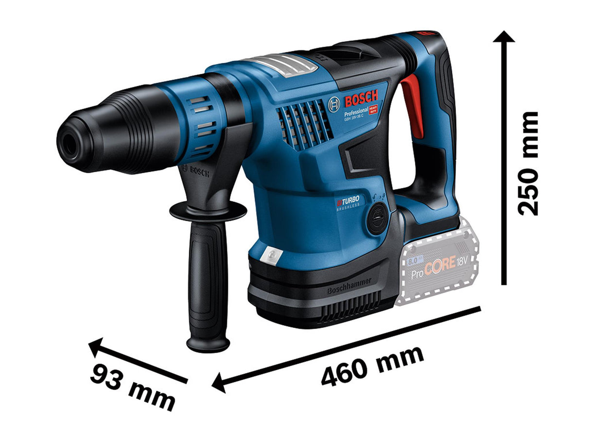 Bosch GBH 18V-36 C Pro BITURBO SDS-Max Rotary Hammer