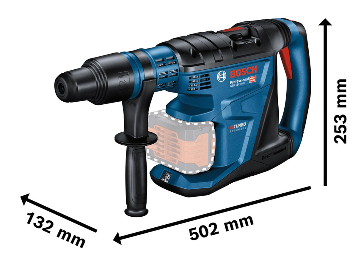 Bosch GBH 18V-40 C Pro BITURBO SDS-Max Rotary Hammer